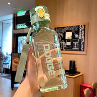 cille 希樂 道奇塑料杯夏季便攜防漏太空杯男女運動水杯 綠色 700ml