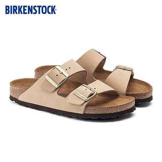 BIRKENSTOCK勃肯拖鞋平跟休闲时尚凉鞋拖鞋Arizona系列 沙色/沙色窄版1019016 36