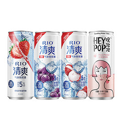 RIO 锐澳 预调鸡尾酒清爽330ml**3气泡水*1罐混合口味组合装