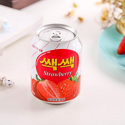 LOTTE 乐天 果肉味饮料葡萄汁橙汁草莓味 180ml*16罐