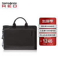 Samsonite 新秀丽 公文包上新男士手提电脑包商务通勤大容量黑色15.6英寸QR3*09002