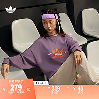 adidas 阿迪达斯 运动圆领卫衣套头衫女装春季adidas阿迪达斯官方三叶草IN1054