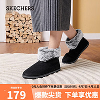 SKECHERS 斯凯奇 女时尚雪地靴167627 黑色/BLK 35