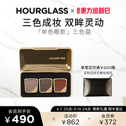 HOURGLASS 三色眼影套装哑光缎光细闪珠光亮片眼影盘