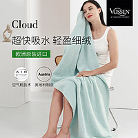 VOSSEN 进口浴巾纯棉女男全棉大毛巾家用吸水大人2023新款男款裹巾