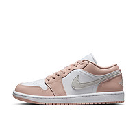 AIR JORDAN 正代系列 Air Jordan 1 Low 女子篮球鞋 DC0774-120 白/浅骨色/微粒茶色 36.5