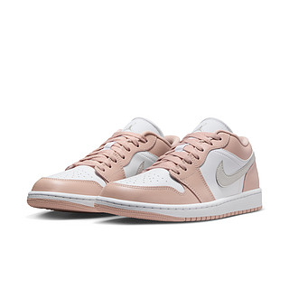 AIR JORDAN 正代系列 Air Jordan 1 Low 女子篮球鞋 DC0774-120 白/浅骨色/微粒茶色 36.5