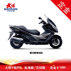 大阳电动车大阳dayang大阳v锐dy250t踏板车250cc水冷电喷摩托车芯动版