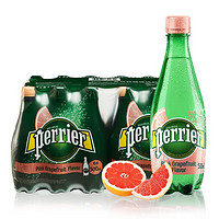 perrier 巴黎水 500ml*24瓶原味Perrier法国进口天然气泡水整箱全国包邮