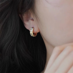 kose高丝圈圈耳环小众设计感感个性时尚简约百搭精致通勤耳圈耳钉耳饰