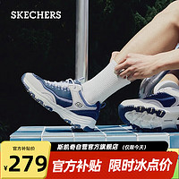 SKECHERS 斯凯奇 D'LITES系列 I-Conik 男子休闲运动鞋 8790091/NVMT 海军蓝色/多彩色 45