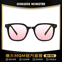 GENUINE MINISTER 板材ITA GM板材腮红时尚墨镜新款女生百搭太阳镜开车驾驶 Pink-rose（腮红色镜片）