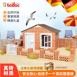 teifoc 乐泰 德国teifoc小小泥瓦匠儿童盖房子砌墙玩具建筑模型手工diy建筑师