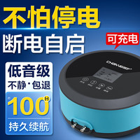 创宁鱼缸增氧泵养鱼加氧气泵 充氧机充电携带便携式 户外钓鱼增氧机 卖鱼用冲氧器 制氧泵氧气棒 小号3W【5cm普通沙盘套餐】