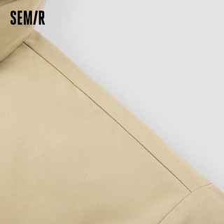 森马（Semir）棉服男日常简约工装风潮流舒适温暖宽松外套109723112106 咖色调00355 XL