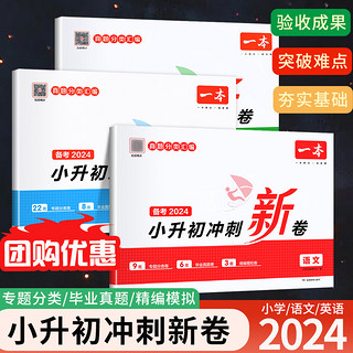 2024一本小升初冲刺新卷语文数学英语名校冲刺六年级毕业升学总复习专项训练小学知识考点大集结模拟测试题期末冲刺卷真题卷人教版