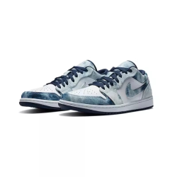nike 耐克 air jordan 1 low  水洗丹宁牛仔蓝男子低帮板鞋 cz8455