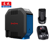 Dongcheng 东成 DCQE120D型充电充气泵无线锂载充气泵便携式汽车电车自行车轮胎 DCQE120(D型)单电12V 2.0AH