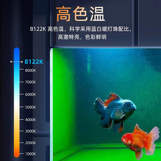 千浔水族睿光专业鱼缸灯爆藻灯led灯全光谱防水金鱼兰寿暴藻灯水草灯 专业爆藻灯长度88cm   27w