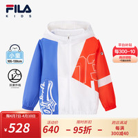FILA【抗紫外线UPF40+】斐乐儿童童装2024夏季小童男童防晒服 满印一-ZA 110cm