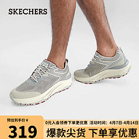 SKECHERS 斯凯奇 男休闲鞋237336C 灰色/红色/GYRD 44