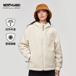 NORTHLAND 诺诗兰 绒外套情侣秋冬新款2022年户外运动抓绒保暖上衣NFTCT0653E