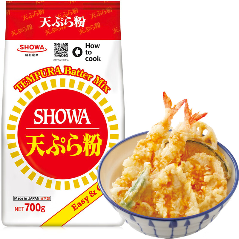 久意  昭和天妇罗粉 煎粉炸粉裹粉 章鱼小丸子天妇罗虾700g