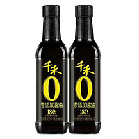 千禾 零添加头道原香酱油180天500ml/瓶特级生抽家用凉拌炒菜调味品 零添加酱油180天500ml*2瓶