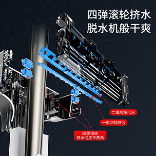 okwife 好媳妇 铝合金大号加宽平板拖把家用拖布免手洗一拖净拖地42CM2块布 42cm2块布