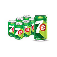 pepsi 百事 7-Up 七喜 汽水 冰爽柠檬味 330ml*6听