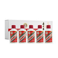 MOUTAI 茅台 飞天 白色条盒装 酱香型白酒 53度 50ml*5瓶