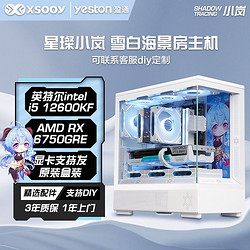 yeston 盈通 华硕i5 13400F/12400F/RTX 4060Ti吃鸡游戏组装电脑台式机主机