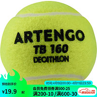 DECATHLON 迪卡侬 网球袋装球箱装球大包装有压耐打TEN网球TB160 -黄色 4103516