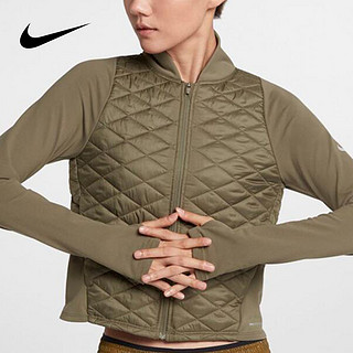 NIKE 耐克 官方正品女子时尚立领短款休闲运动保暖棉服外套 CJ5560