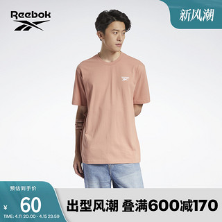 Reebok 锐步 官方2022新款男女TEE基础logo款休闲圆领短袖HI4996