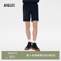 AIGLE 艾高 2023年夏季新品ACS23MBOT004男士DFT速干吸湿排汗户外短裤 黑色 AJ852 40(170/80A)