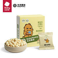 BabyPantry 光合星球 babycare 宝宝零食磨牙饼干益生元小馒头 原味100g