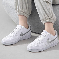 NIKE 耐克 女子W NIKE COURT VISION LO 24春季新款空军一号低帮小白鞋 DH3158-108白银 36.5