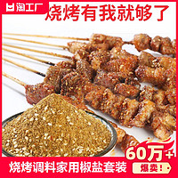 大厨强 孜然粉烧烤调料烤肉调味撒料家用蘸料腌料椒盐套装组合全套羊肉串