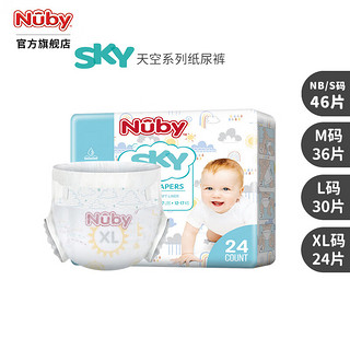 Nuby 努比 纸尿裤天空超薄透气尿不湿 宝宝干爽纸尿裤尿不湿MLXL码 M码