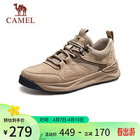 CAMEL 骆驼 复古工装休闲男士户外运动鞋 G13A391149 卡其 40