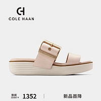 COLE HAAN 歌涵 colehaan/歌涵 女士凉鞋 24年春夏厚底增高一字带凉拖鞋女W29422 米色-W29422 35.5