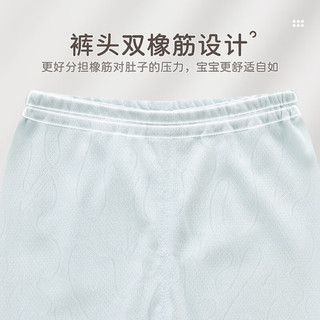 LABI BABY 拉比 新生儿套装2024四季套装男女童斜衿服套装 浅蓝 52cm