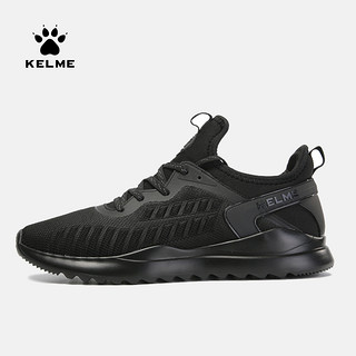 KELME 卡尔美 运动鞋男2024新款透气减震飞织休闲鞋时尚轻便跑步鞋