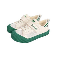 TARANIS 泰兰尼斯 311系列 儿童帆布鞋 T02X2B1856 白/绿 30码