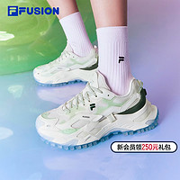 FILA 斐乐 FUSION斐乐女鞋老爹鞋2024夏季新款硬糖鞋跑步鞋休闲鞋厚底