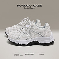 环球 HUANQIU登山鞋女鞋子2024春季厚底老爹鞋女百搭休闲增高运动鞋潮