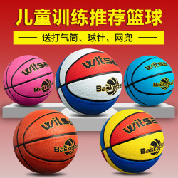 witsar儿童篮球小学生幼儿园宝宝34567号初学专用训练皮球五号蓝球