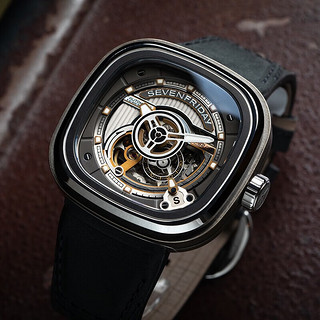 SEVENFRIDAY七个星期五 方盘自动机械表瑞表 PS系列 男士腕表 PS2/01