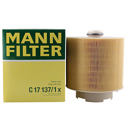 MANN FILTER 曼牌滤清器 曼牌（MANNFILTER）空气滤清器/空气滤芯/空滤C17137/1X适用奥迪A6/A6L